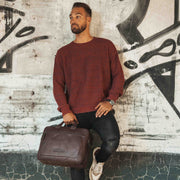 Seth Full-Grain Leather Laptop Bag pour Homme – Vue produit alternative 3