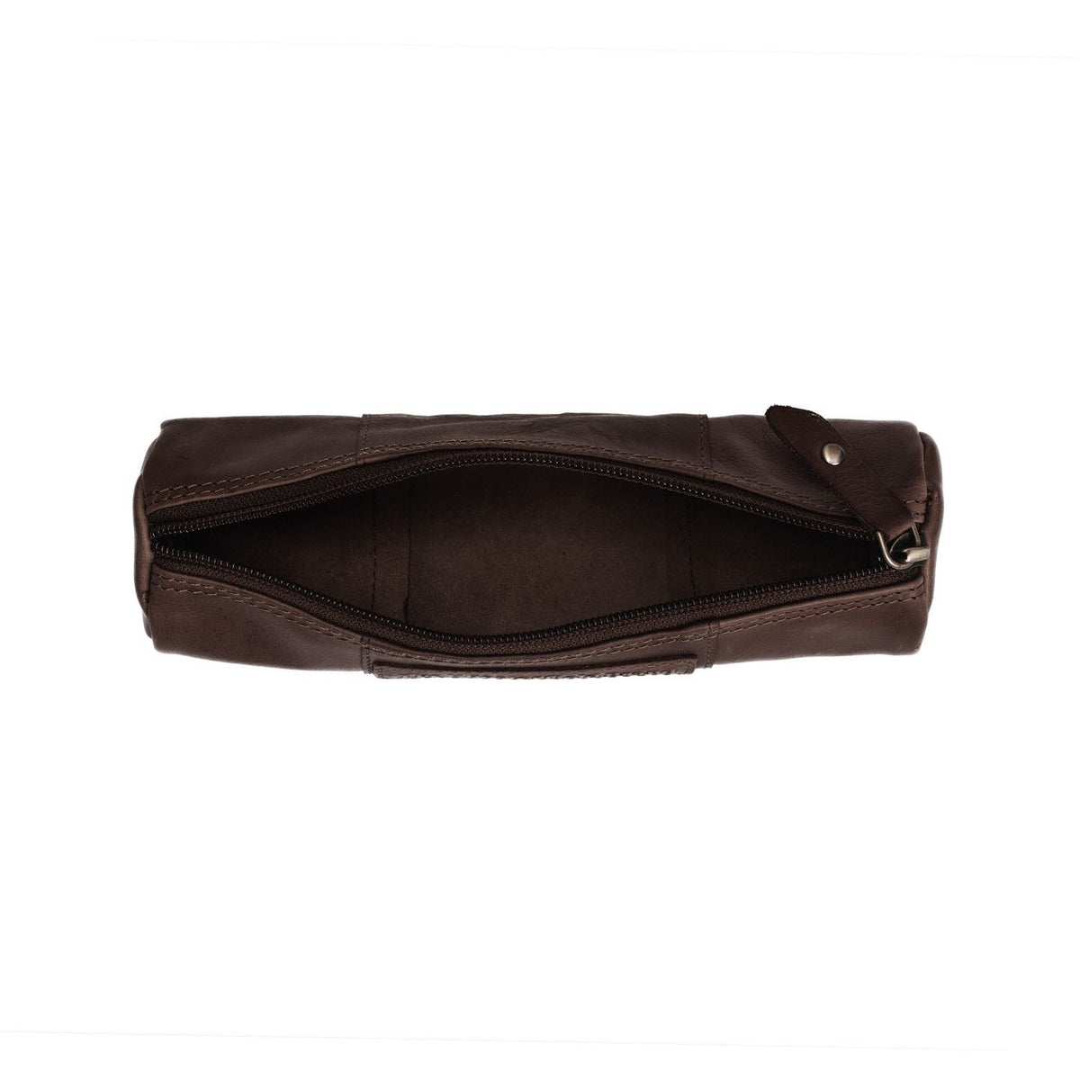 Tailored Rib Cuffs &amp; Hem Craftsmanship Construction Detail on Leather Pencil Case Lea pour Femme
