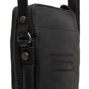 Alesund Full-Grain Leather Phone Bag pour Femme - Vue de profil avec coupe de manche ergonomique