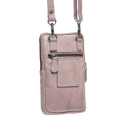 
Tailored Rib Cuffs & Hem Craftsmanship Construction Detail on Salta Cuir Pleine Fleur Phone Bag