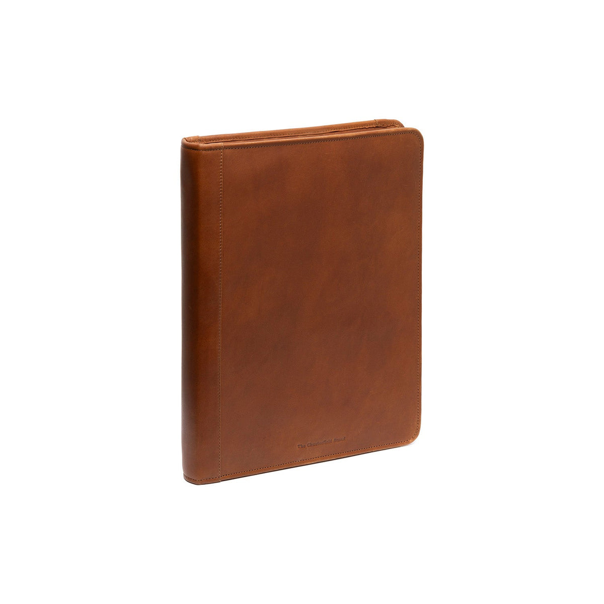 Cognac Leather Portfolio Moreton pour Femme, front view