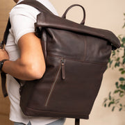 
Liverpool Cuir Pleine Fleur Roll-top Backpack – alternate product view 2