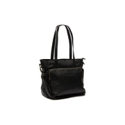 Alicante Full-Grain Leather Shopper pour Femme in Classic 100% Full-Grain Leather - Full Exterior Front Profile View | Acheter en ligne