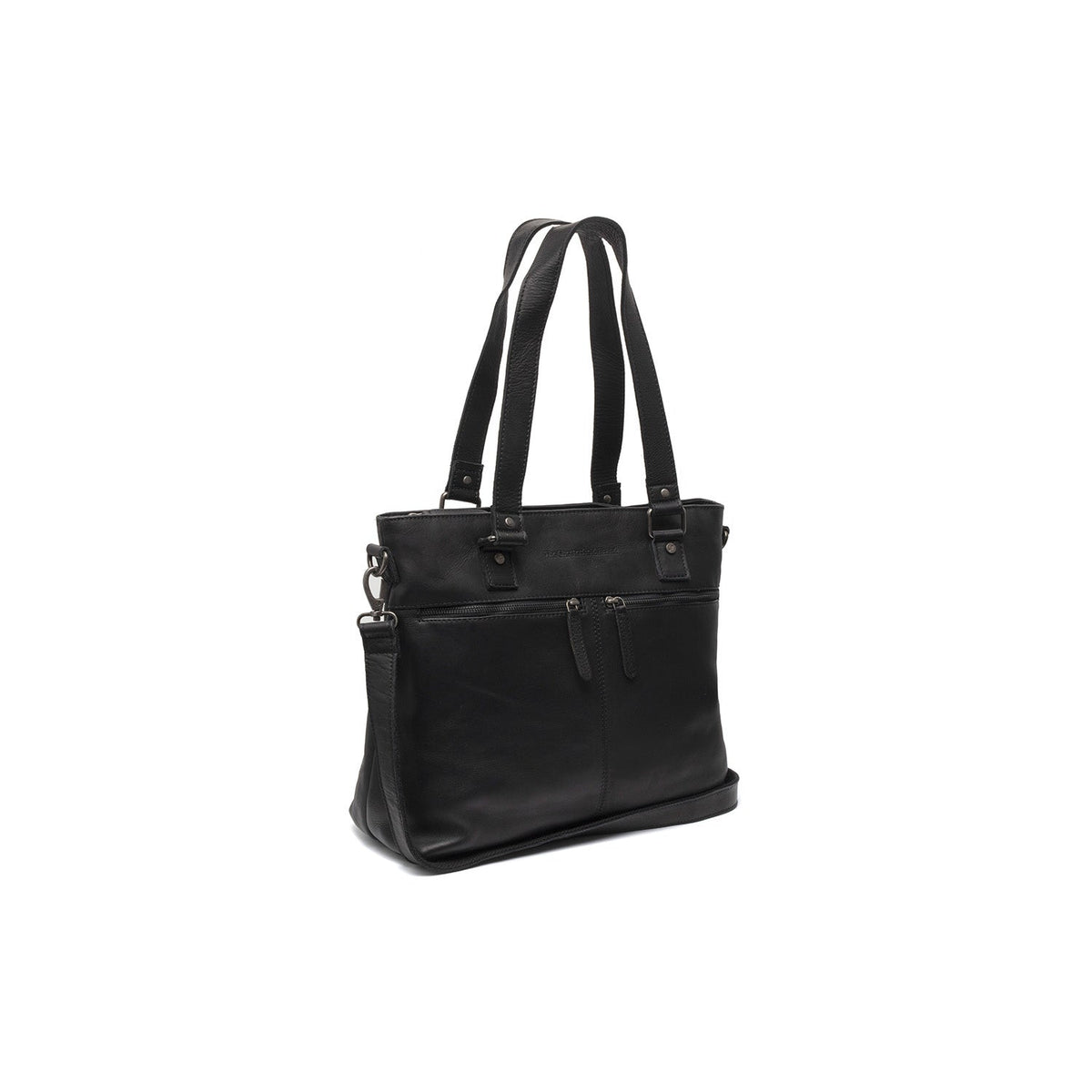Rome Full-Grain Leather Shopper pour Femme in Classic 100% Full-Grain Leather - Full Exterior Front Profile View | Acheter en ligne