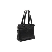 Rome Full-Grain Leather Shopper pour Femme in Classic 100% Full-Grain Leather - Full Exterior Front Profile View | Acheter en ligne
