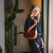 Alexandria Full-Grain Leather Shoulder Bag pour Femme – Vue produit alternative 3