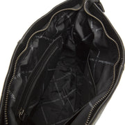 
Solid Antique Brass Hardware & Heavy-Duty Dual Zipper Detail on Amelia Sac bandoulière en cuir pleine fleur