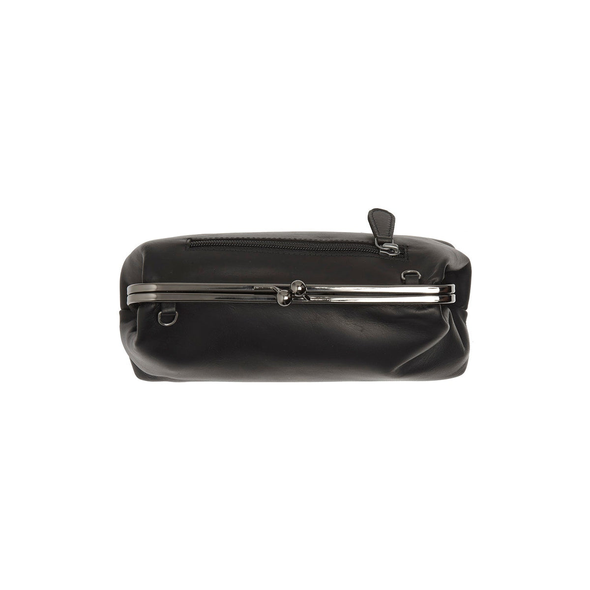 Andrade Full-Grain Leather Shoulder Bag pour Femme - Structured Side Profile Showing Gusset Depth &amp; Expansion Capacity