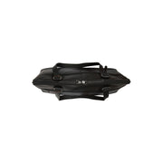 Branson Full-Grain Leather Shoulder Bag pour Femme - Structured Side Profile Showing Gusset Depth &amp; Expansion Capacity