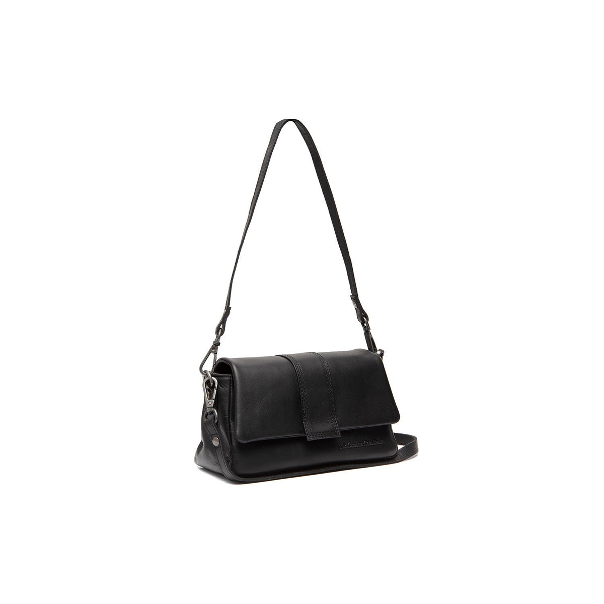 Clifden Full-Grain Leather Shoulder Bag pour Femme in Classic 100% Full-Grain Leather - Full Exterior Front Profile View | Acheter en ligne