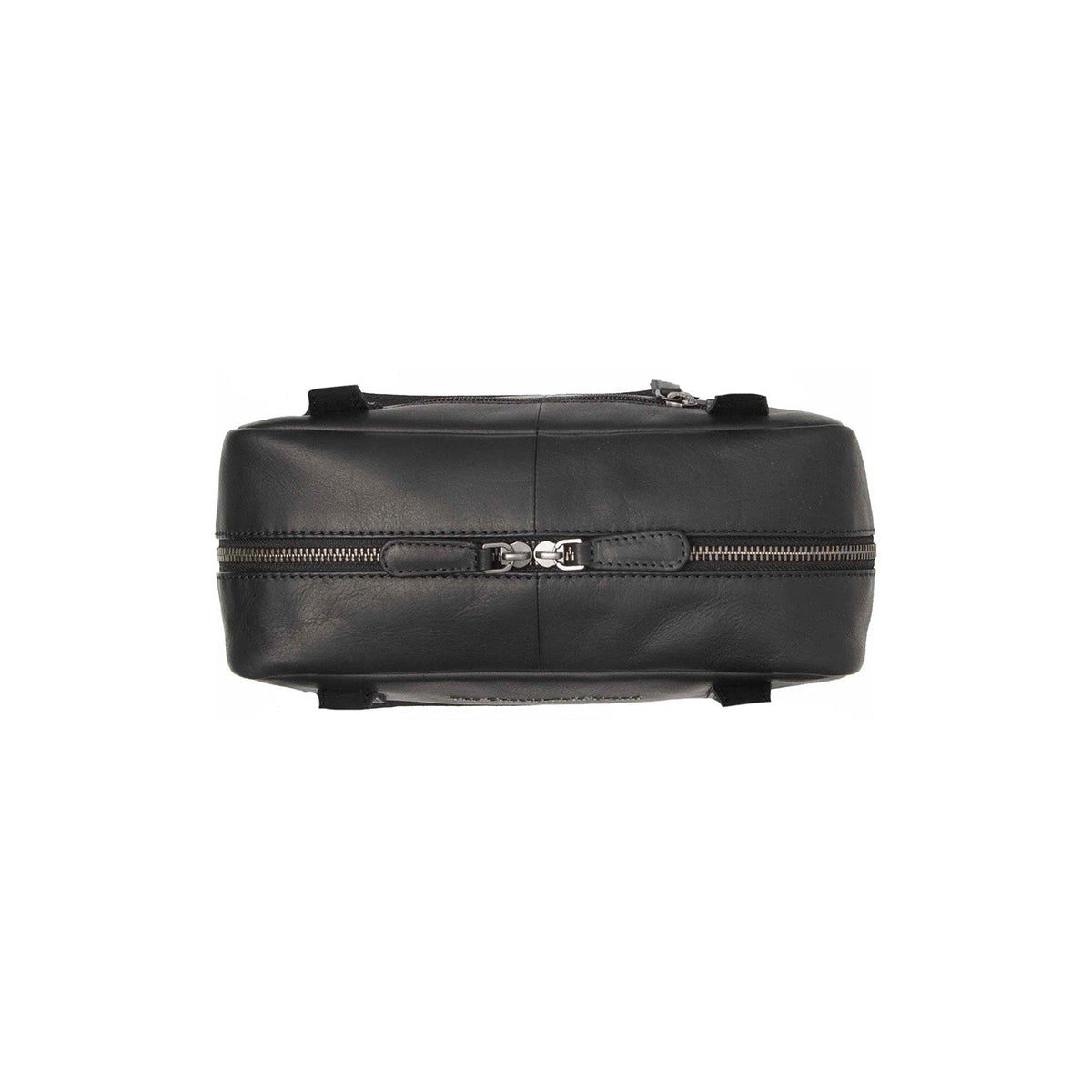
Solid Antique Brass Hardware & Heavy-Duty Dual Zipper Detail on Fenno Sac bandoulière en cuir pleine fleur