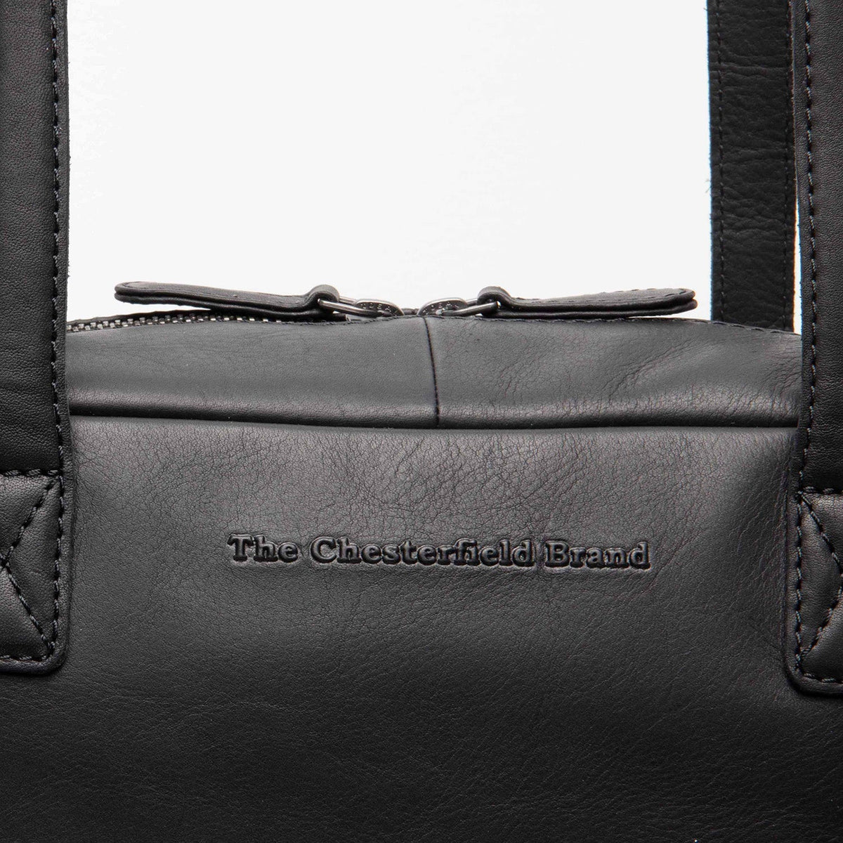 
Classic 100% Full-Grain leather Bag - Perspective arrière montrant les bretelles en cuir renforcées
