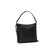 Jen Full-Grain Leather Shoulder Bag pour Femme in Classic 100% Full-Grain Leather - Full Exterior Front Profile View | Acheter en ligne