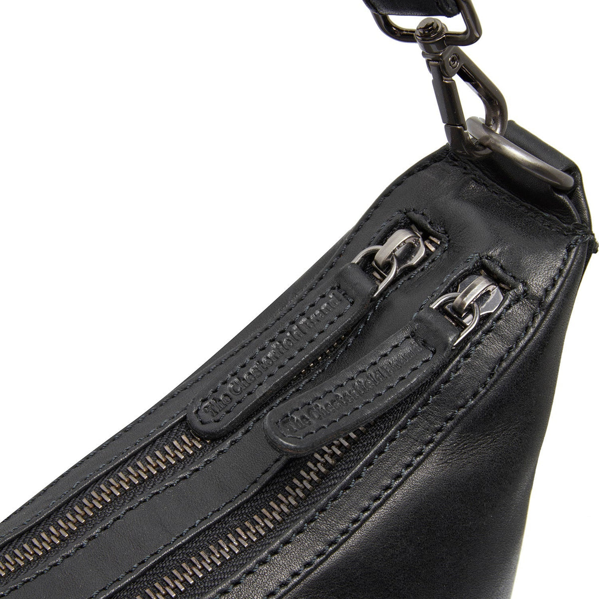 Moneva Full-Grain Leather Shoulder Bag pour Femme - Structured Side Profile Showing Gusset Depth &amp; Expansion Capacity