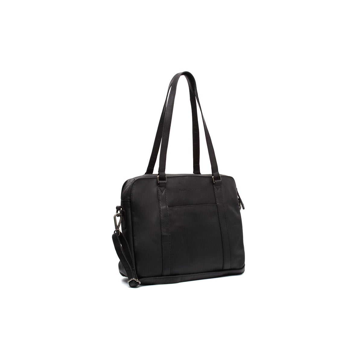 Pretoria Full-Grain Leather Shoulder Bag pour Femme in Classic 100% Full-Grain Leather - Full Exterior Front Profile View | Acheter en ligne