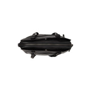 Pretoria Full-Grain Leather Shoulder Bag pour Femme - Structured Side Profile Showing Gusset Depth &amp; Expansion Capacity