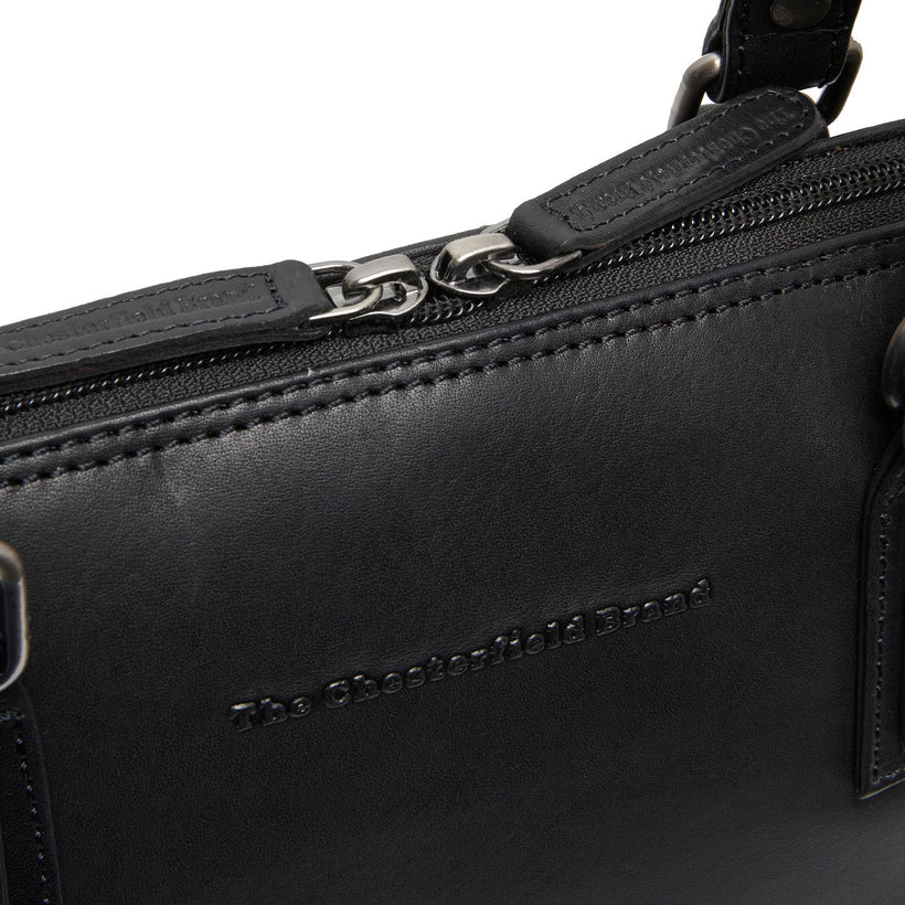 Viamonte Full-Grain Leather Shoulder Bag pour Femme