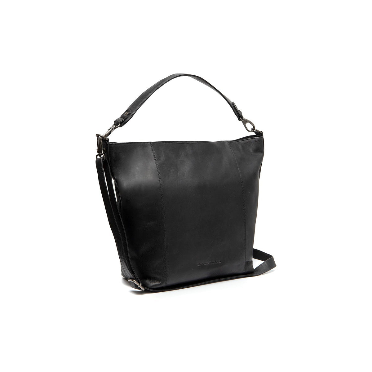 Zira Full-Grain Leather Shoulder Bag pour Femme in Classic 100% Full-Grain Leather - Full Exterior Front Profile View | Acheter en ligne