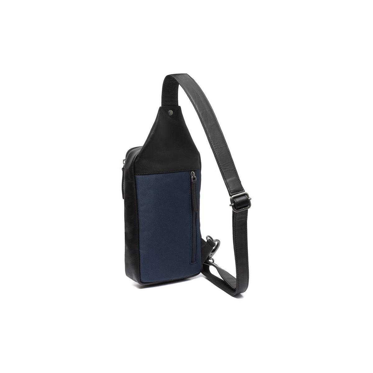 Navy Leather Sling Bag Salla pour Femme, detail view 5