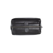 
Biassa Trousse de toilette en cuir pleine fleur - Vue de profil mettant en valeur la coupe de manche ergonomique
