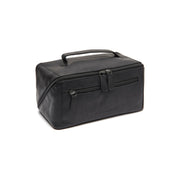 Elmia Full-Grain Leather Toiletry Bag pour Femme in Classic 100% Full-Grain Leather - Vue de face &amp; silhouette ajustée | Acheter en ligne