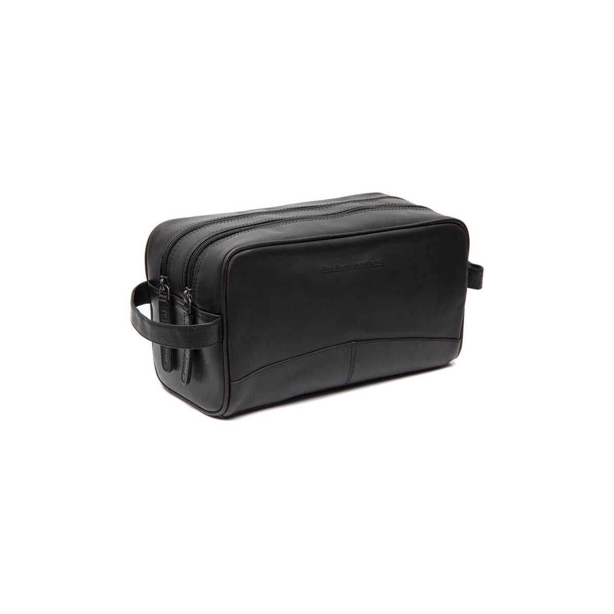 Stacey Full-Grain Leather Toiletry Bag pour Femme in Classic 100% Full-Grain Leather - Vue de face &amp; silhouette ajustée | Acheter en ligne