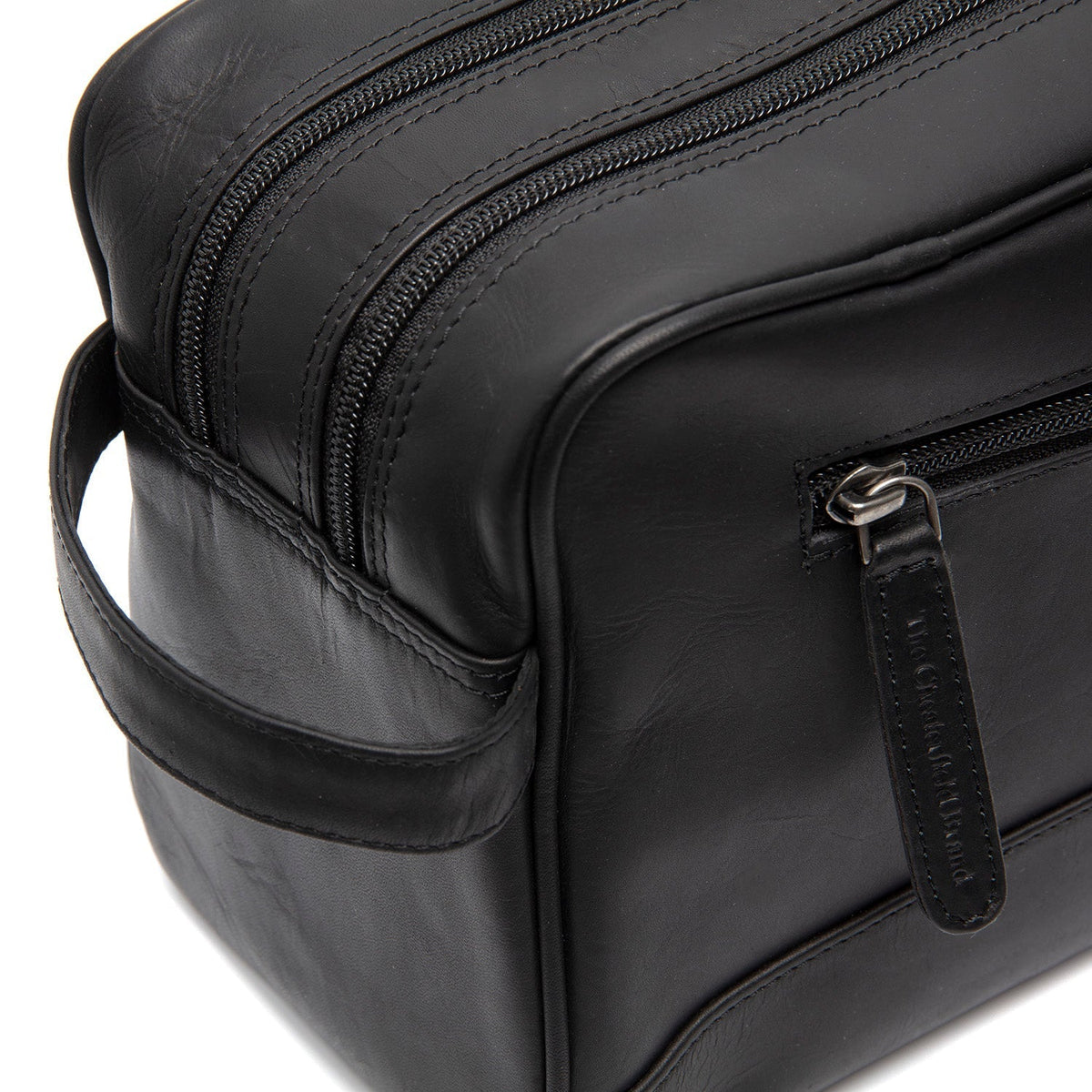 Authentic 100% Full-Grain Leather Grain Texture &amp; Heavy-Duty Seam Stitching Detail