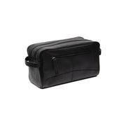 Styled Fit Perspective of Stefan Full-Grain Leather Toiletry Bag pour Femme on Model - Natural Daylight Drape