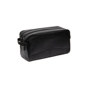Stefan Full-Grain Leather Toiletry Bag pour Femme in Classic 100% Full-Grain Leather - Vue de face &amp; silhouette ajustée | Acheter en ligne