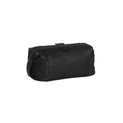 Vue détaillée of Classic Collar &amp; Heavy-Duty Zipper Hardware on Vince Full-Grain Leather Toiletry Bag pour Femme