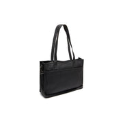 Adana Full-Grain Leather Tote Bag pour Femme in Classic 100% Full-Grain Leather - Full Exterior Front Profile View | Acheter en ligne