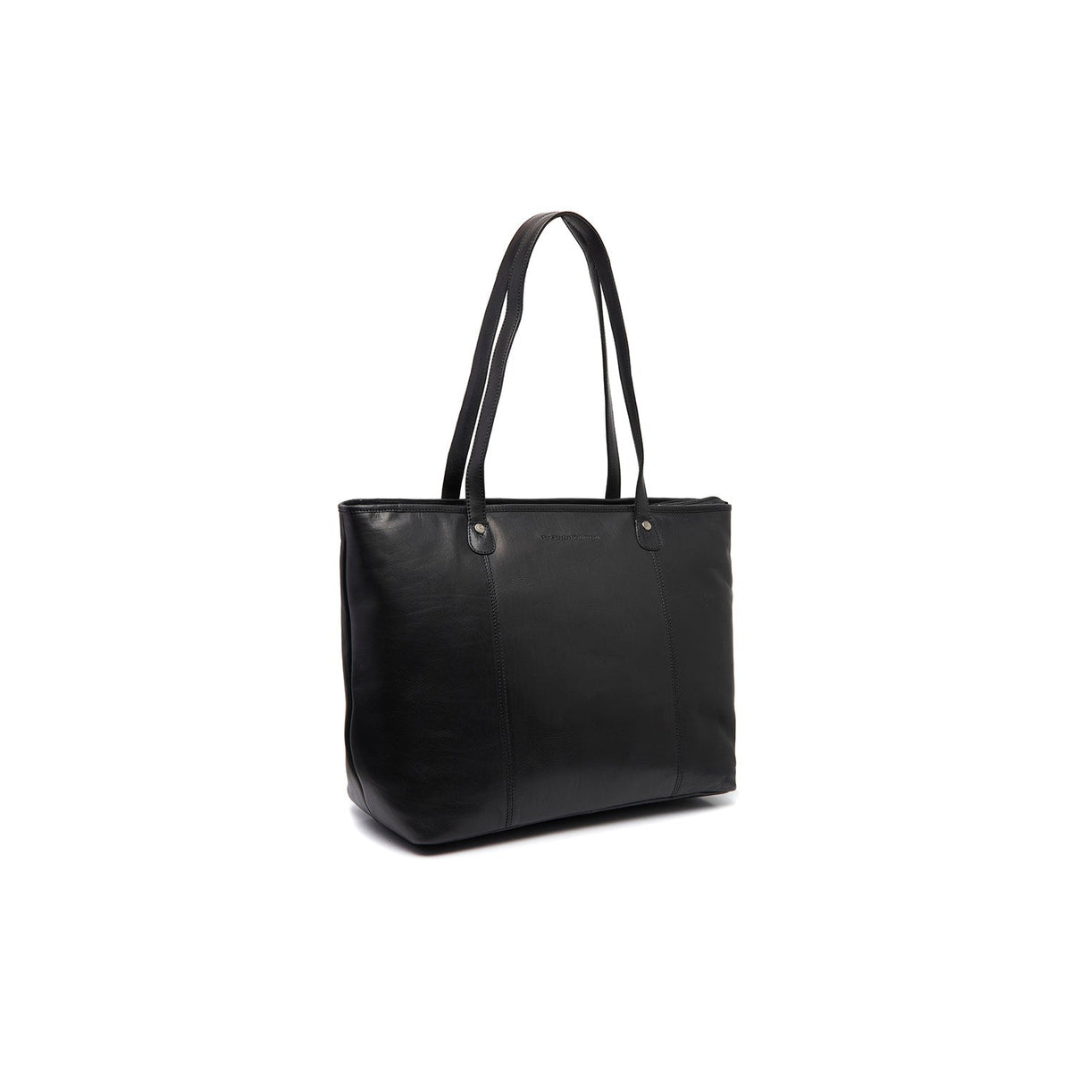 Ferrera Full-Grain Leather Tote Bag pour Femme in Classic 100% Full-Grain Leather - Full Exterior Front Profile View | Acheter en ligne