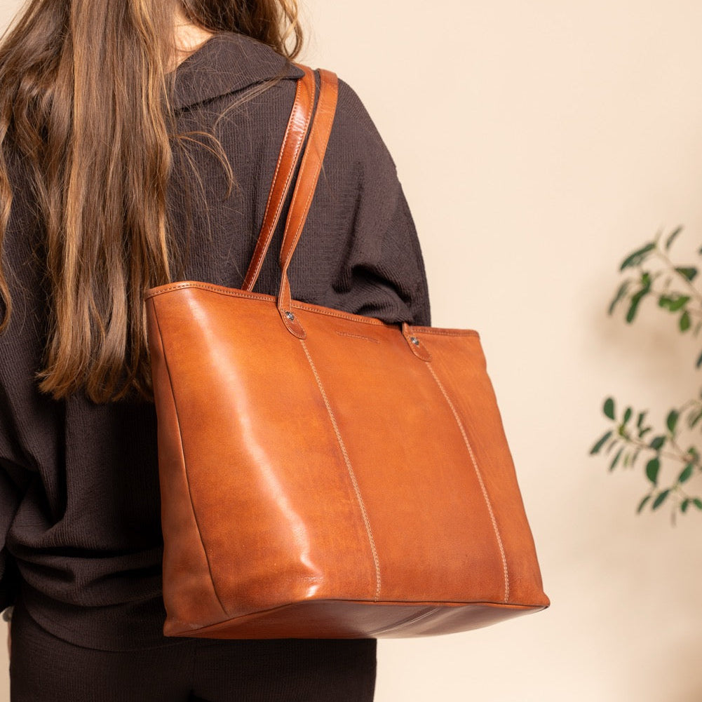 Ferrera Full-Grain Leather Tote Bag pour Femme – Vue produit alternative 2