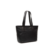 Monza Full-Grain Leather Tote Bag pour Femme in Classic 100% Full-Grain Leather - Full Exterior Front Profile View | Acheter en ligne