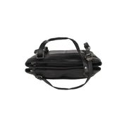 Classic 100% Full-Grain leather Bag - Rear Perspective Showing Reinforced Leather Straps &amp; Stitching