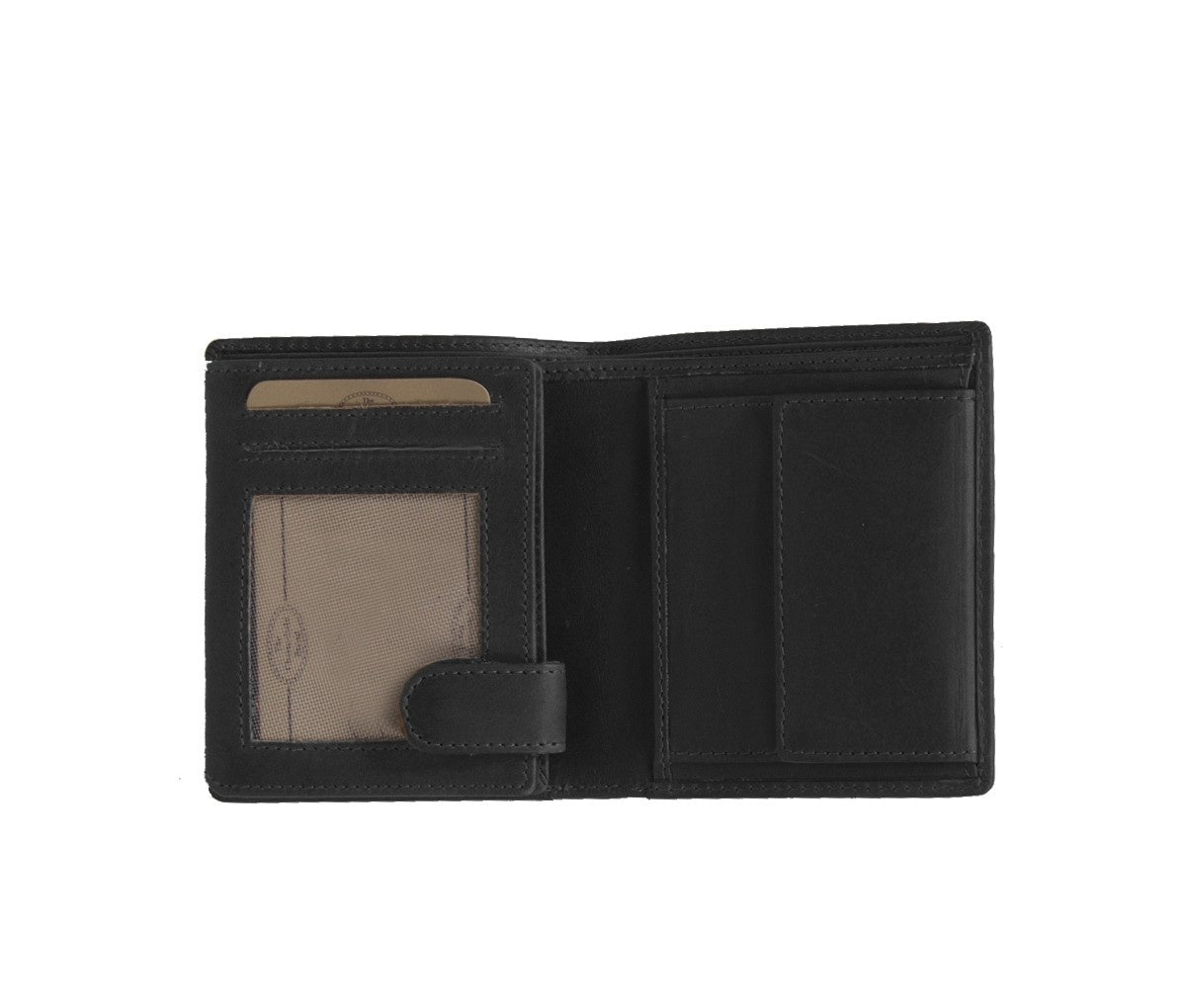 Solid Antique Brass Hardware &amp; Heavy-Duty Dual Zipper Detail on Carl Full-Grain Portefeuille en Cuir pour Homme