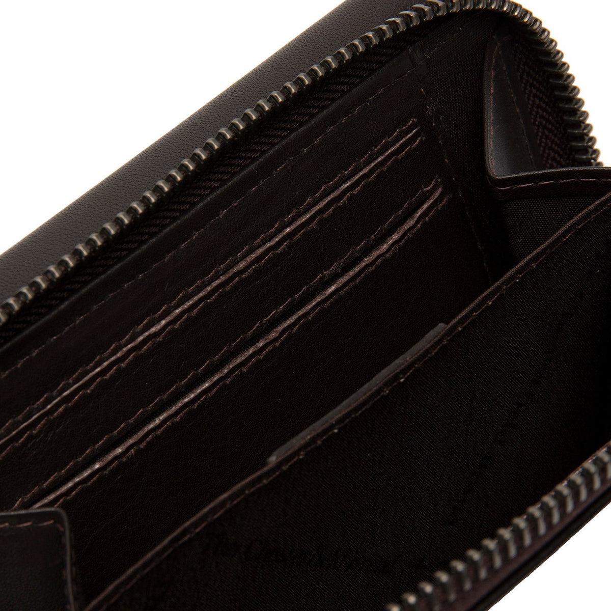 Brown Leather Wallet Doniva, detail view 3
