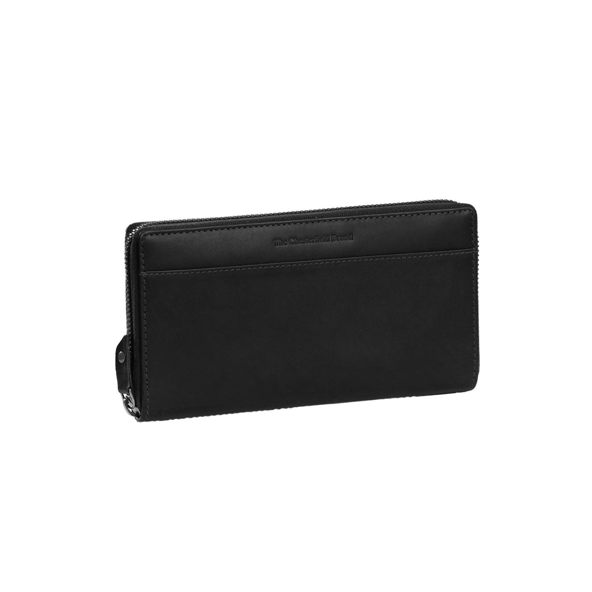 Halle Full-Grain Portefeuille en Cuir pour Femme in Classic 100% Full-Grain Leather - Full Exterior Front Profile View | Acheter en ligne