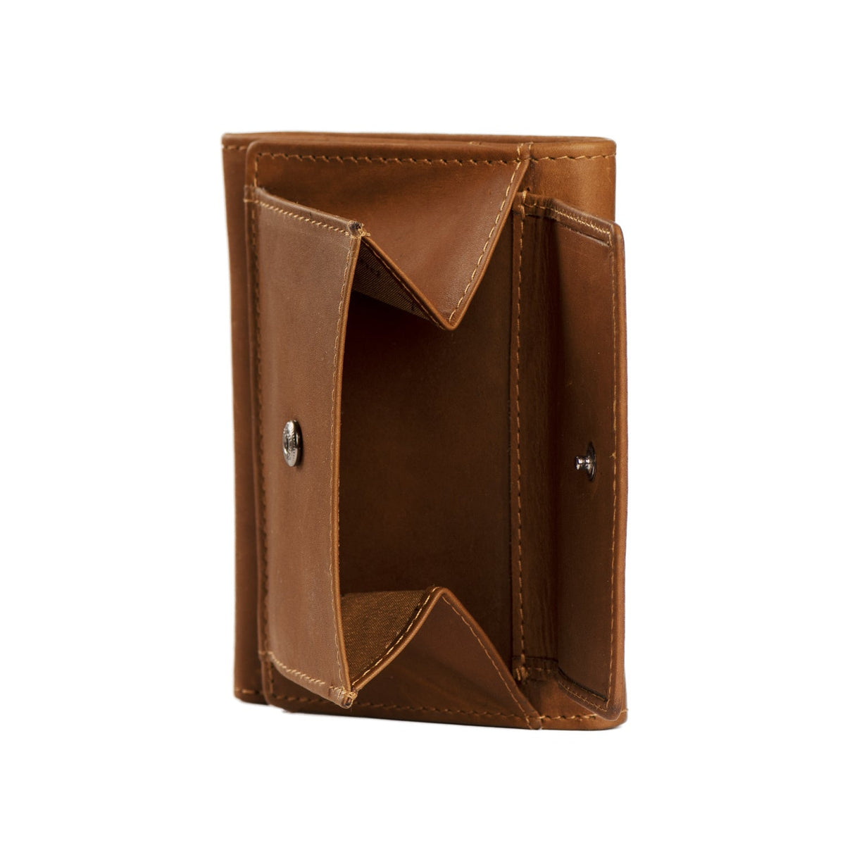 Solid Antique Brass Hardware &amp; Heavy-Duty Dual Zipper Detail on Harthoft Full-Grain Portefeuille en Cuir pour Femme