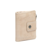 Mavona Full-Grain Portefeuille en Cuir pour Femme in Classic 100% Full-Grain Leather - Full Exterior Front Profile View | Acheter en ligne