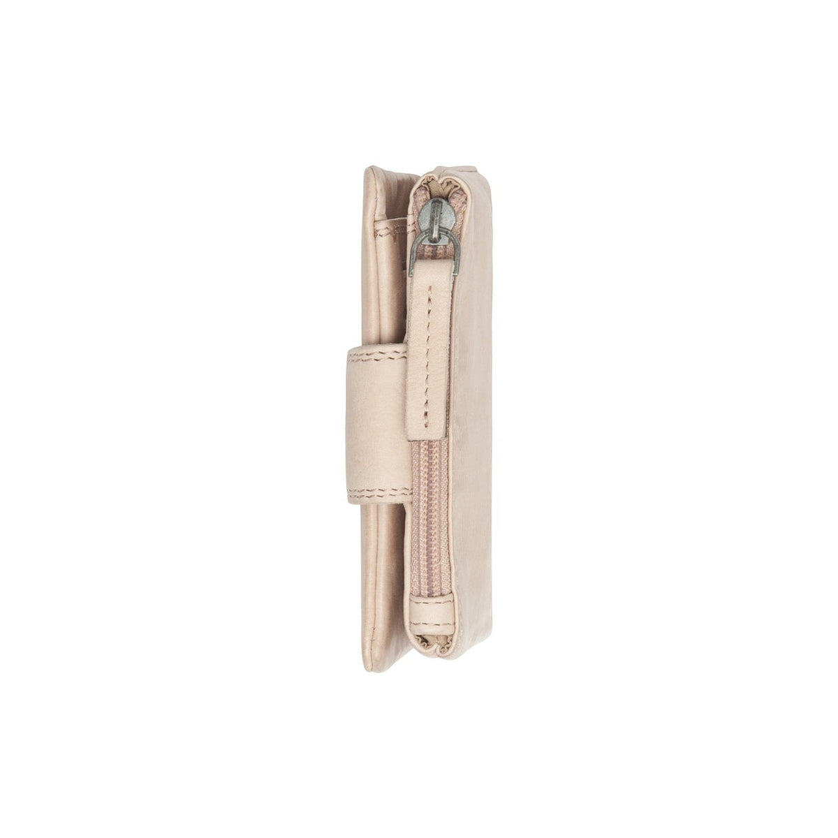 Mavona Full-Grain Portefeuille en Cuir pour Femme - Structured Side Profile Showing Gusset Depth &amp; Expansion Capacity