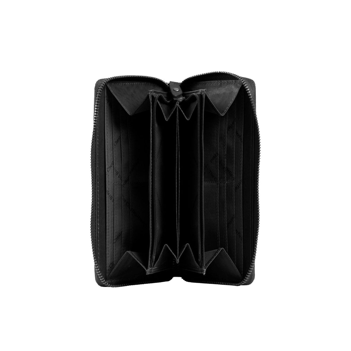 Classic 100% Full-Grain leather Wallet - Rear Perspective Showing Reinforced Leather Straps &amp; Stitching