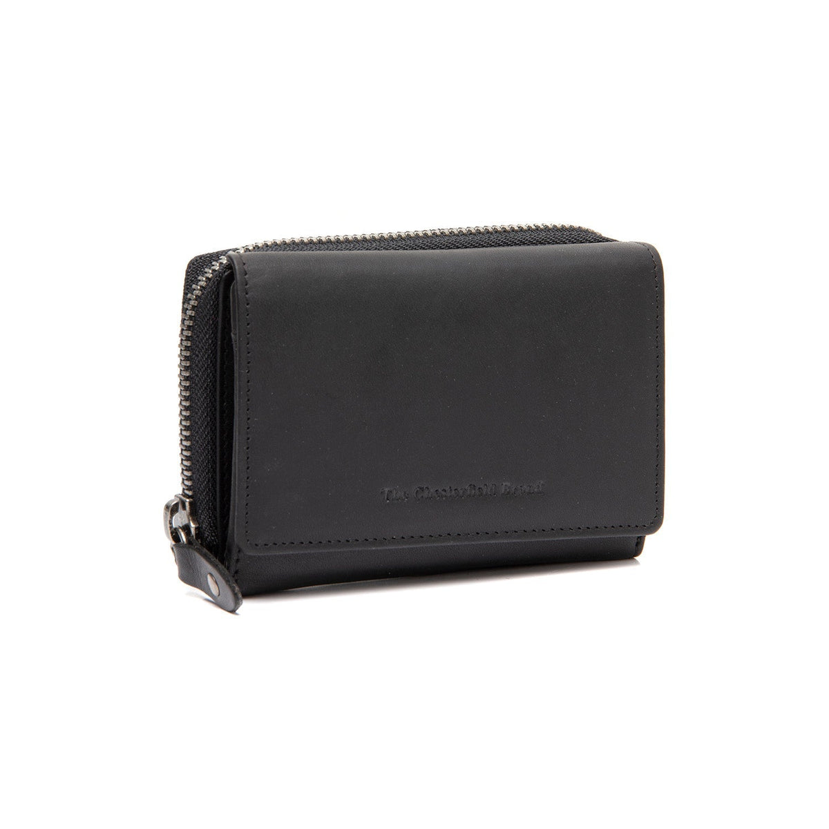 Sorraia Full-Grain Portefeuille en Cuir pour Femme in Classic 100% Full-Grain Leather - Full Exterior Front Profile View | Acheter en ligne