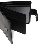 Yamba Full-Grain Portefeuille en Cuir pour Homme - Structured Side Profile Showing Gusset Depth &amp; Expansion Capacity