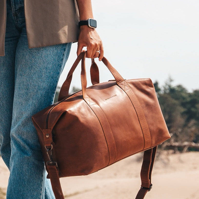 Conor Full-Grain Leather Weekender Bag pour Femme – Vue produit alternative 2