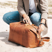 Conor Full-Grain Leather Weekender Bag pour Femme – Vue produit alternative 3