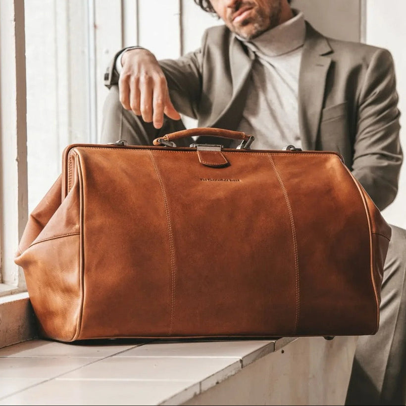 Corfu Full-Grain Leather Weekender Bag pour Femme