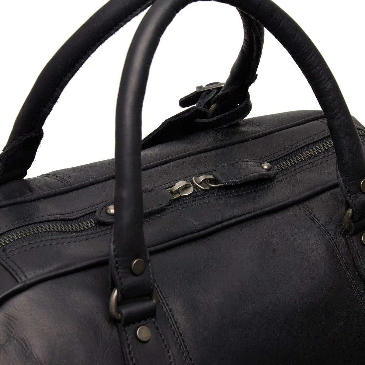 100% Full-Grain Wax Pull-Up 100% Full-Grain Leather Grain Texture &amp; Handcrafted Patina Detail