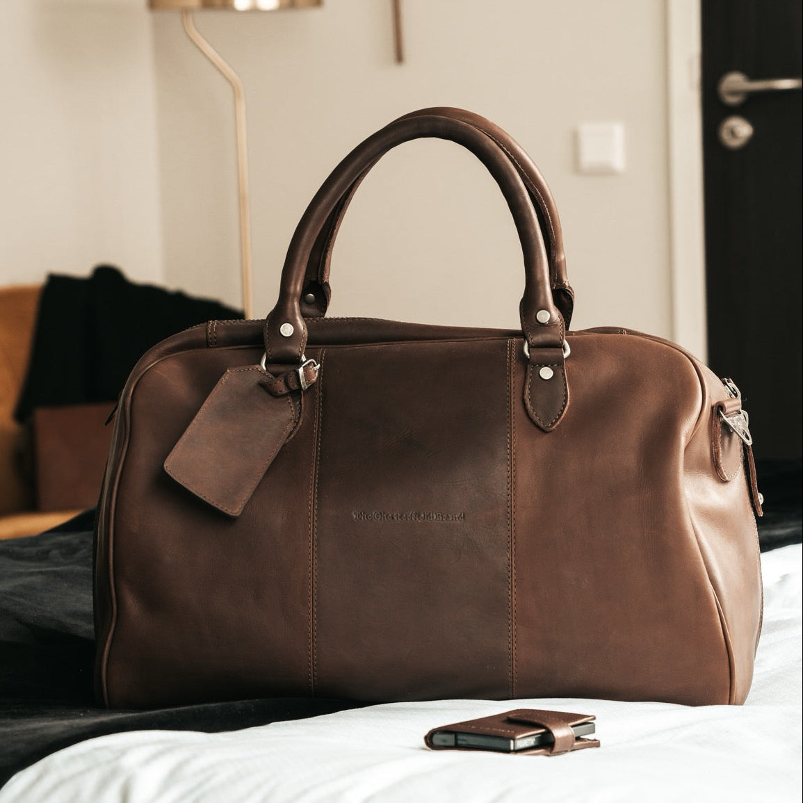Liam Full-Grain Leather Weekender Bag pour Femme – Vue produit alternative 2