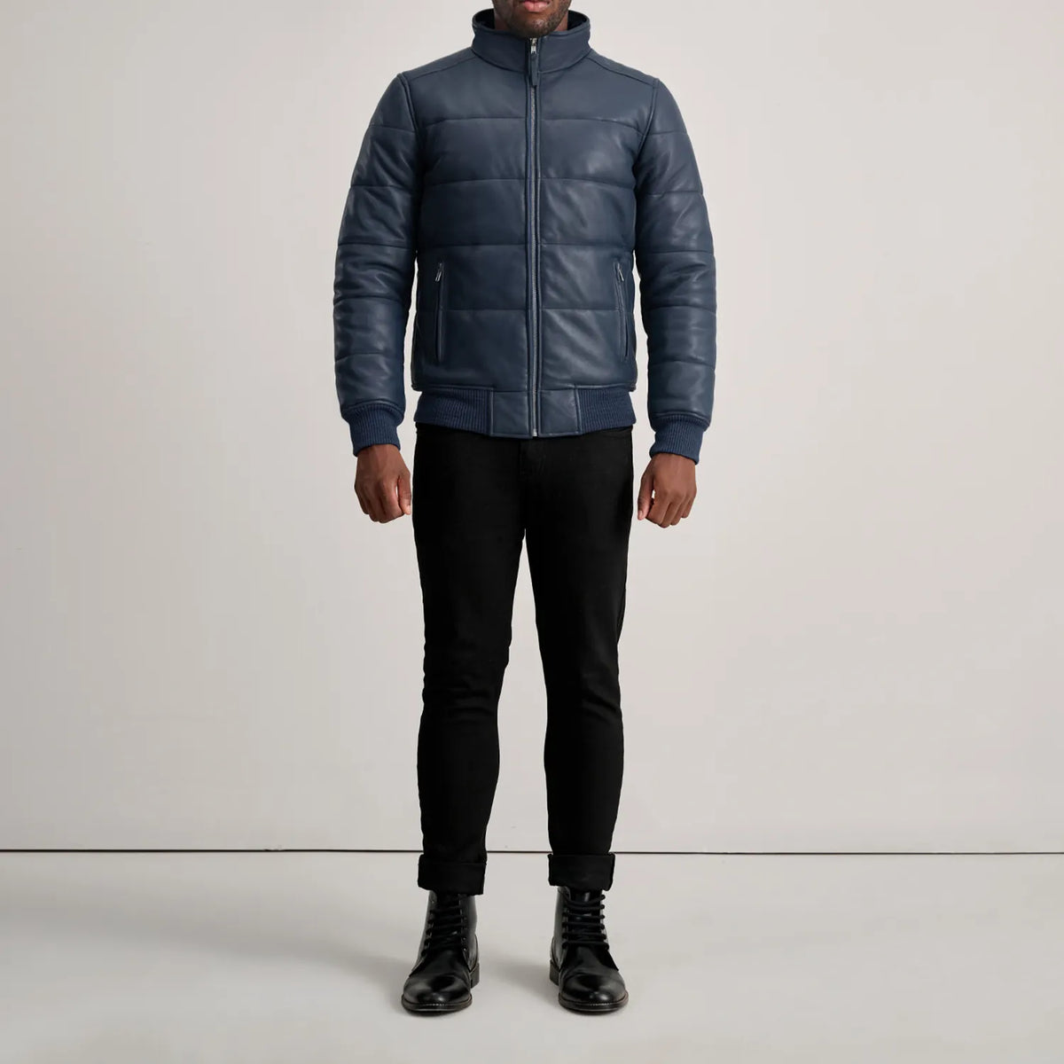 Lucas Blouson Bomber en Cuir pour Homme – Vue produit alternative 3